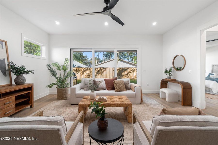 Furnished interior view inside a new home in , Jacksonville Beach (Image 15). Furnished interior view inside a new home in , Jacksonville Beach (Image 15).
