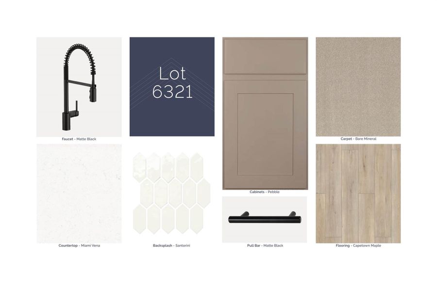 Sample of building materials used in homes in Sorella, Tomball (Image 13).