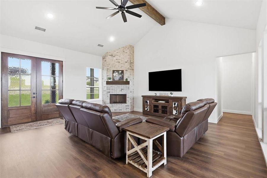 Furnished interior view inside a new home in , Weatherford (Image 14).