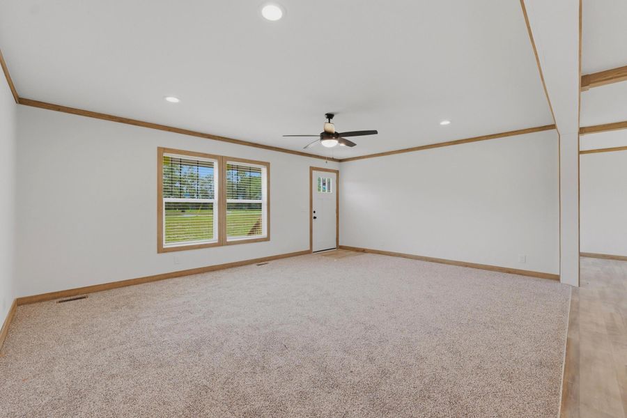Spacious, unfurnished interior of a new home in , Cross (Image 28).