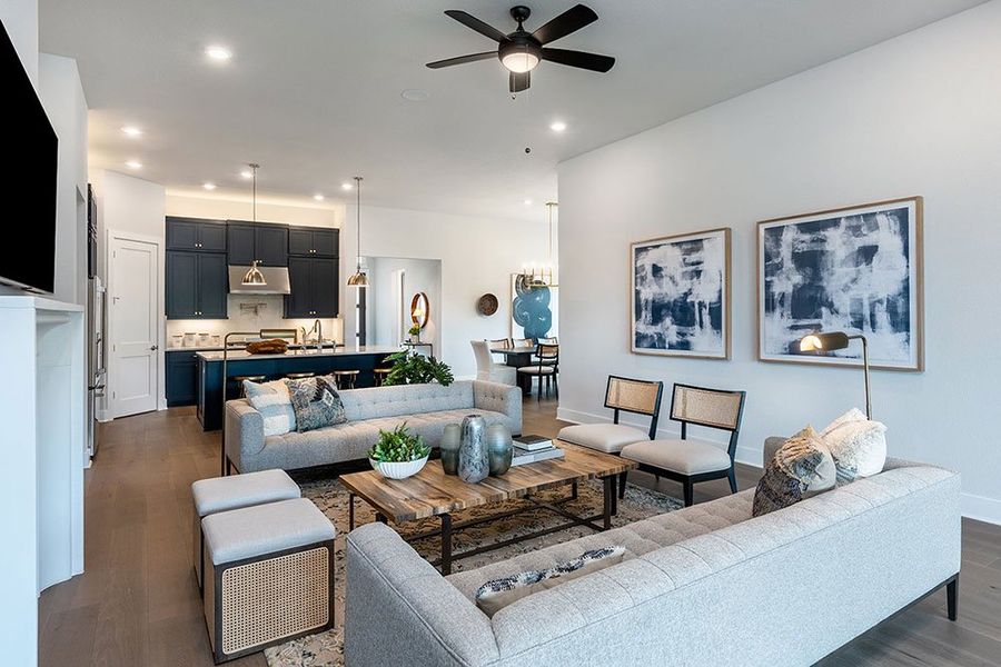 Representative furnished interior of a home built from the Pewter by Taylor Morrison in Travisso Siena Collection, Leander (Image 11). Representative furnished interior of a home built from the Pewter by Taylor Morrison in Travisso Siena Collection, Leander (Image 11).