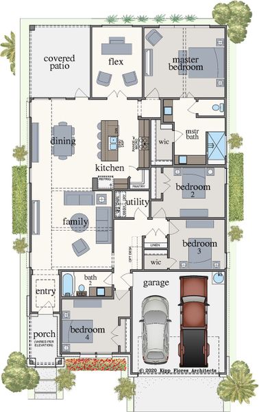 2D floor plan layout of this home in TerraVista, Victoria, TX (Image 2).