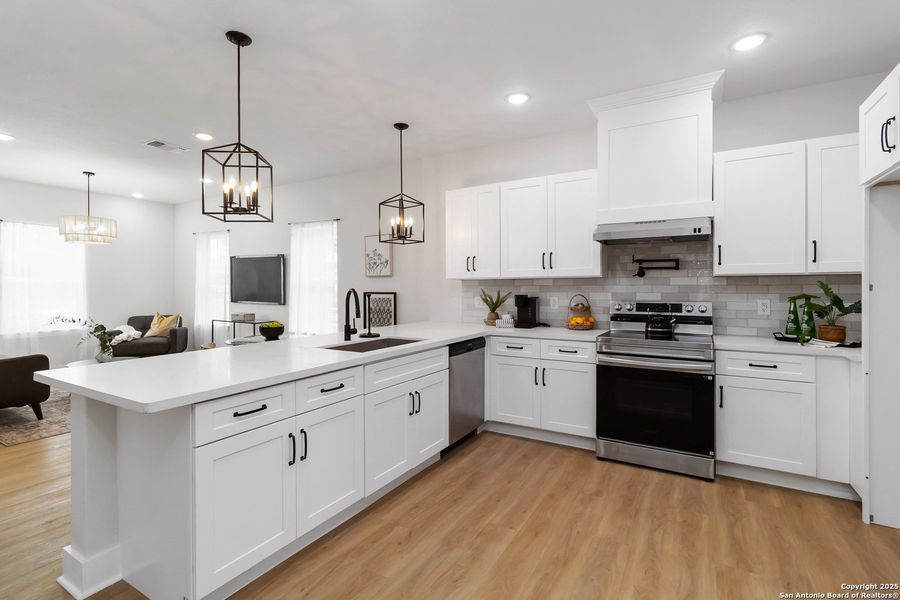 Furnished interior view inside a new home in , San Antonio (Image 11). Furnished interior view inside a new home in , San Antonio (Image 11).