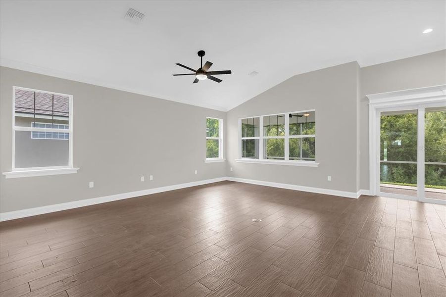 Spacious, unfurnished interior of a new home in Lake James, Lakeland (Image 11). Spacious, unfurnished interior of a new home in Lake James, Lakeland (Image 11).