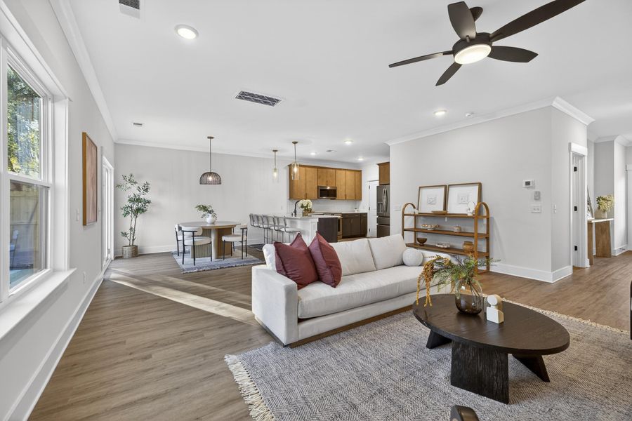 Furnished interior view inside a new home in , Charleston (Image 5).
