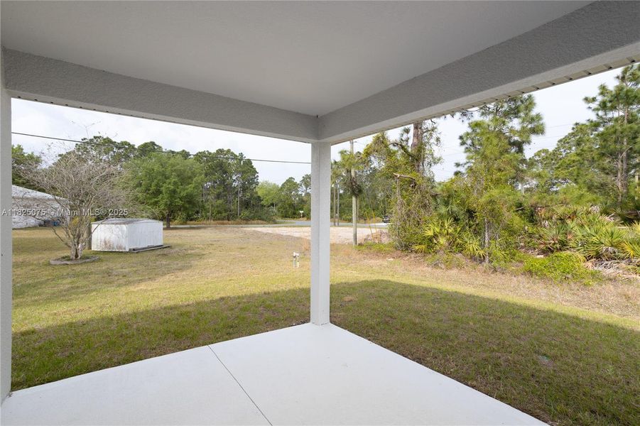 Exterior details and patio area of a home in , Palm Bay (Image 3). Exterior details and patio area of a home in , Palm Bay (Image 3).