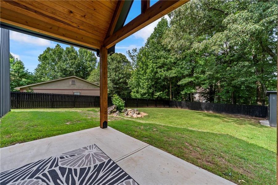 Exterior details and patio area of a home in , Buford (Image 3). Exterior details and patio area of a home in , Buford (Image 3).