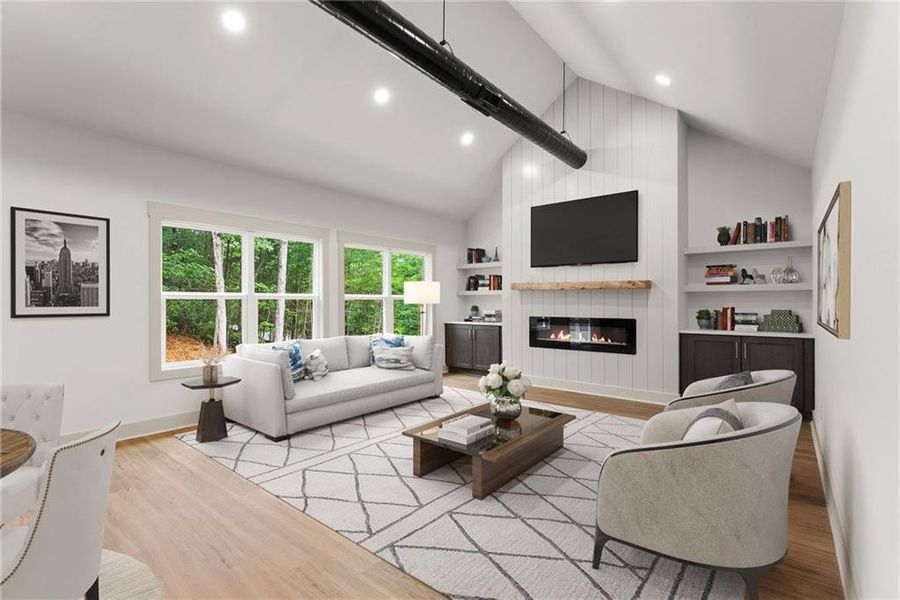 Furnished interior view inside a new home in , Baldwin (Image 10).