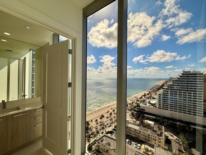 View from guest suite bedroom