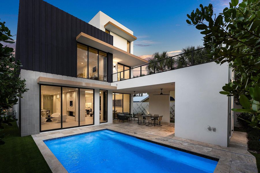 Exterior details and patio area of a home in , Delray Beach (Image 24).