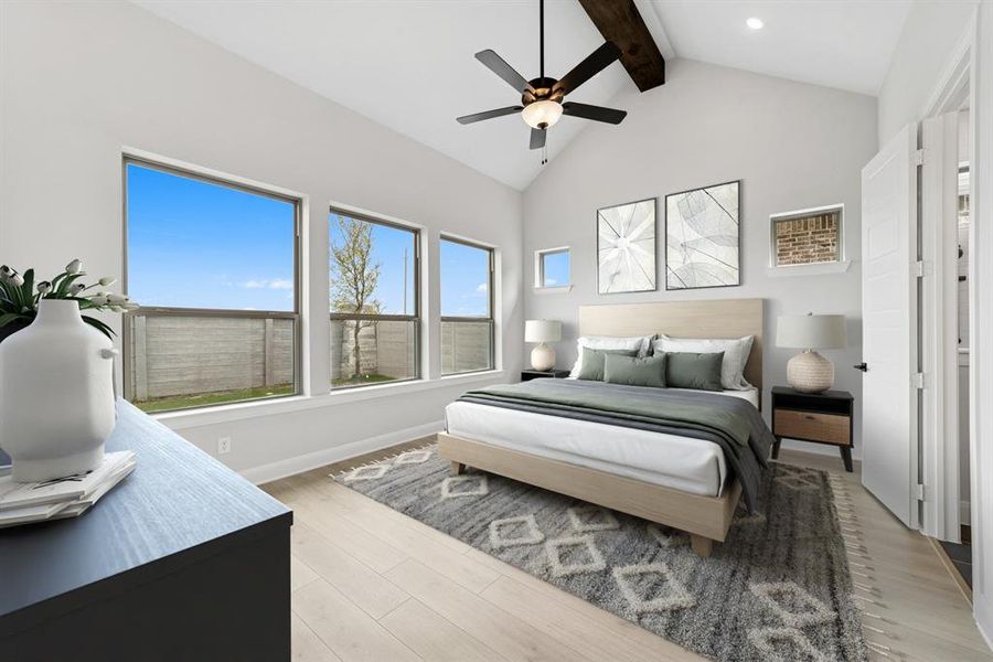 Furnished interior view inside a new home in Painted Tree - Classic Series, McKinney (Image 14). Furnished interior view inside a new home in Painted Tree - Classic Series, McKinney (Image 14).