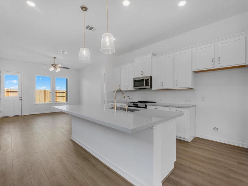 Furnished interior view inside a new home in Bergamo, Katy (Image 7). Furnished interior view inside a new home in Bergamo, Katy (Image 7).