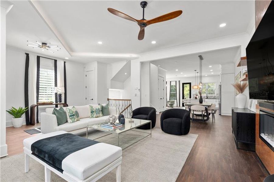 Furnished interior view inside a new home in , Stockbridge (Image 16).