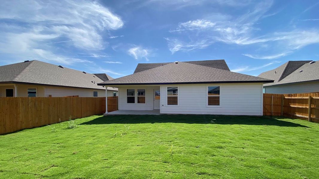 Exterior details and patio area of a home in Mesa Ridge, Temple (Image 27).