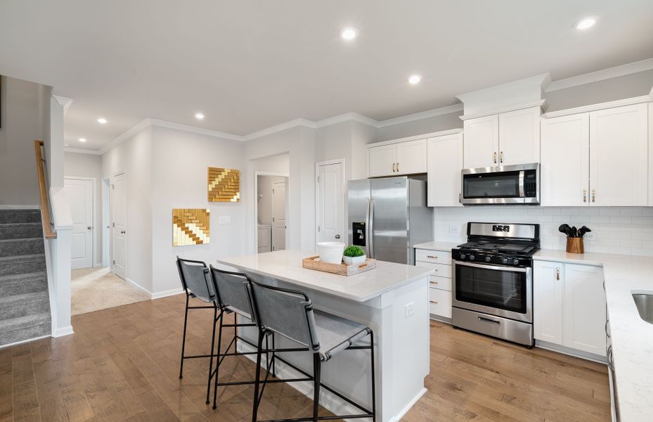 Representative furnished interior of a home built from the Rosemont by Pulte Homes in Bennett Park, Grayson (Image 50).