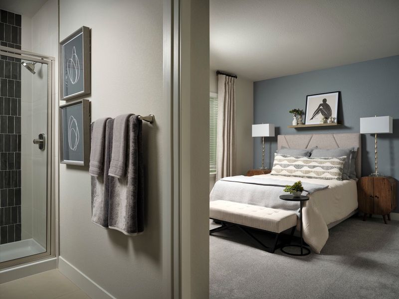 Representative furnished interior of a home built from the 5012 by Tri Pointe Homes in The Aurora Highlands, Aurora (Image 12).