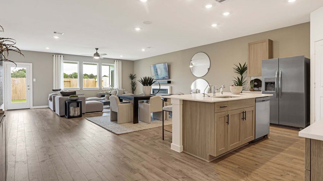 Furnished interior view inside a new home in Villarosa at Tamarron, Katy (Image 11).