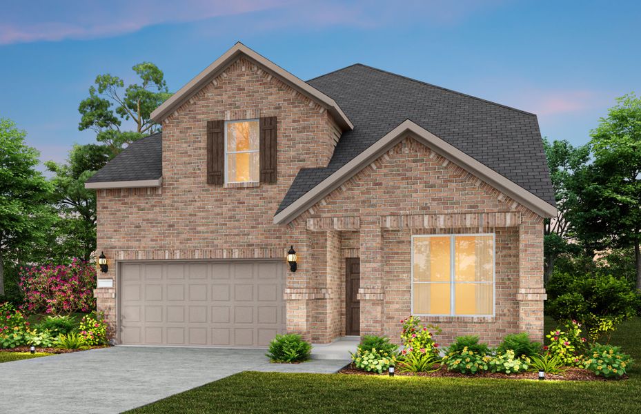 Representative exterior photo of a completed home built from the Sanford by Pulte Homes in Ribbonwood, Aubrey, TX (Image 24).