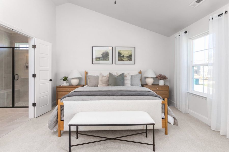 Representative furnished interior of a home built from the Kendall by Keystone Homes NC in Royal Pines, Trinity (Image 15).