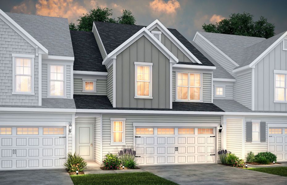 Palomino Exterior 2 features siding, covered front door and 2-car front load garage Palomino Exterior 2 features siding, covered front door and 2-car front load garage