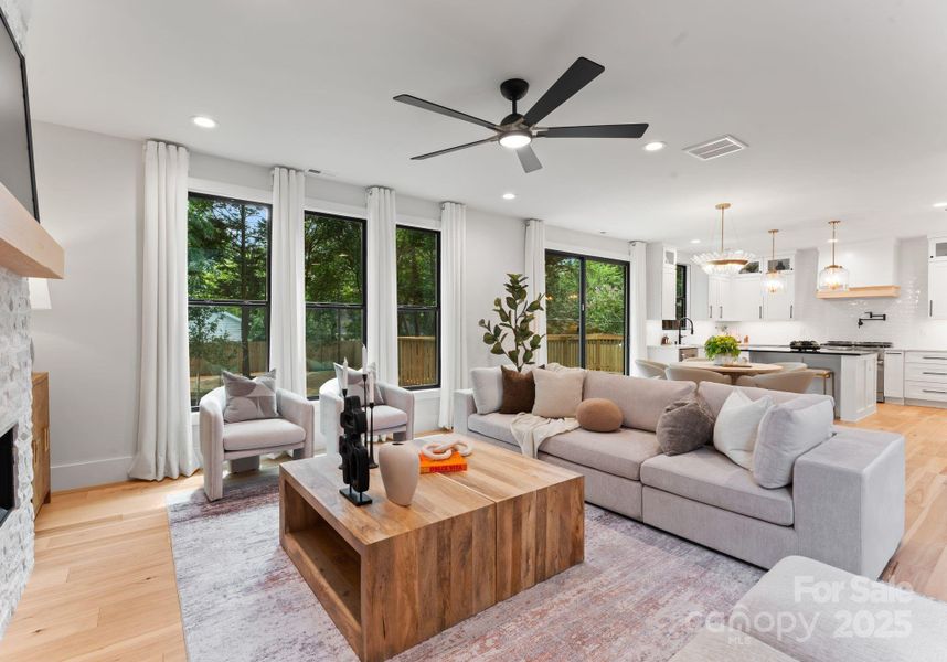 Furnished interior view inside a new home in , Charlotte (Image 11).