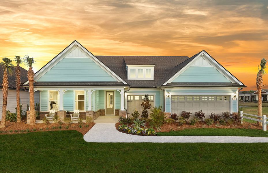 Representative exterior photo of a completed home built from the Renown by Del Webb in Del Webb North Myrtle Beach, North Myrtle Beach, SC (Image 14).