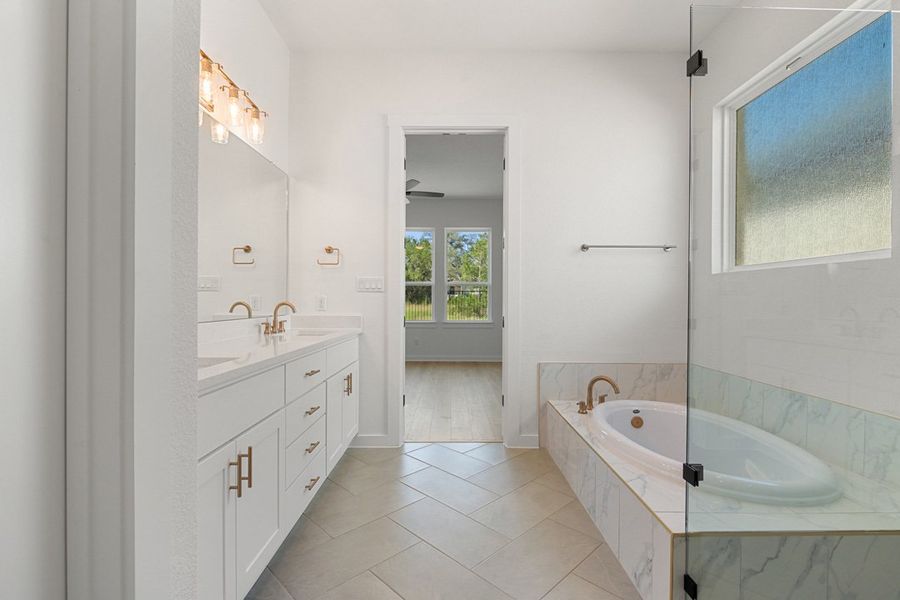 Furnished interior view inside a new home in Capitol Collection at Lariat, Liberty Hill (Image 19).