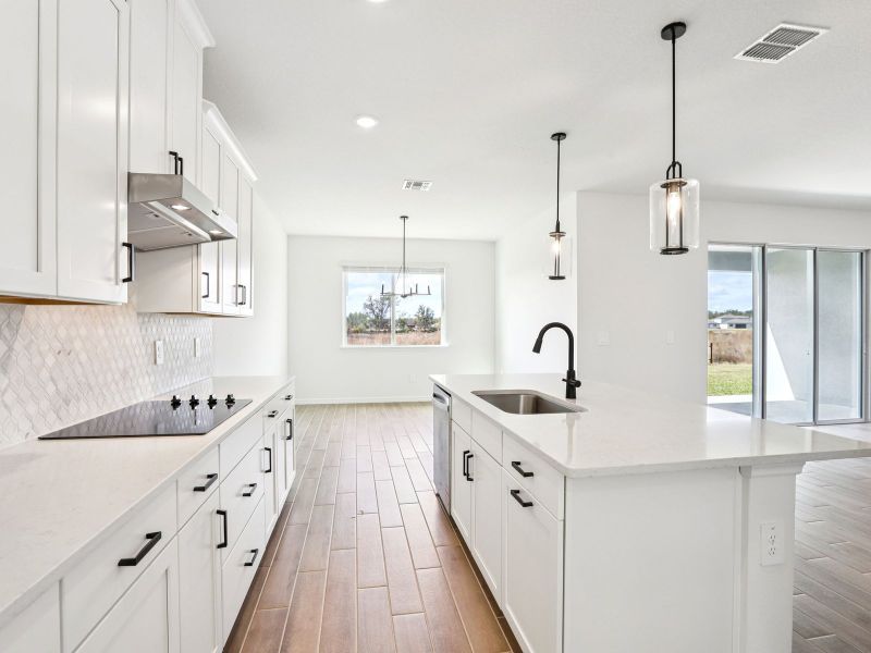 Furnished interior view inside a new home in Two Rivers - Signature Series, Zephyrhills (Image 8).