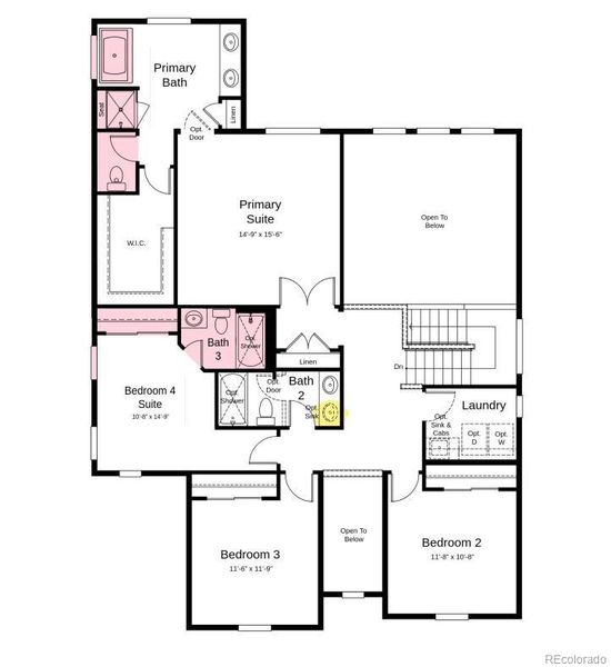 Structural options added include: fireplace, study, tub and shower in Primary Bath, additional bath upstairs.