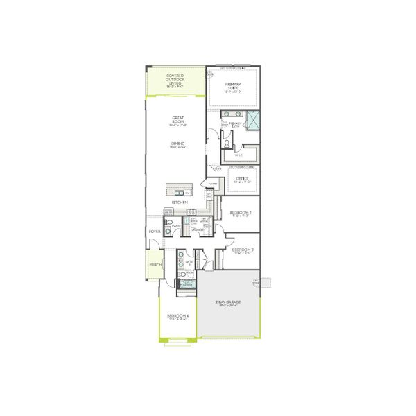 2D floor plan layout of this home in Terraza, San Tan Valley, AZ (Image 3). 2D floor plan layout of this home in Terraza, San Tan Valley, AZ (Image 3).
