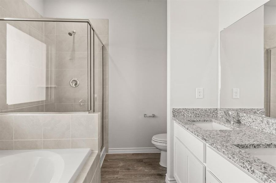 Furnished interior view inside a new home in Retreat at Fossil Creek, Fort Worth (Image 4). Furnished interior view inside a new home in Retreat at Fossil Creek, Fort Worth (Image 4).