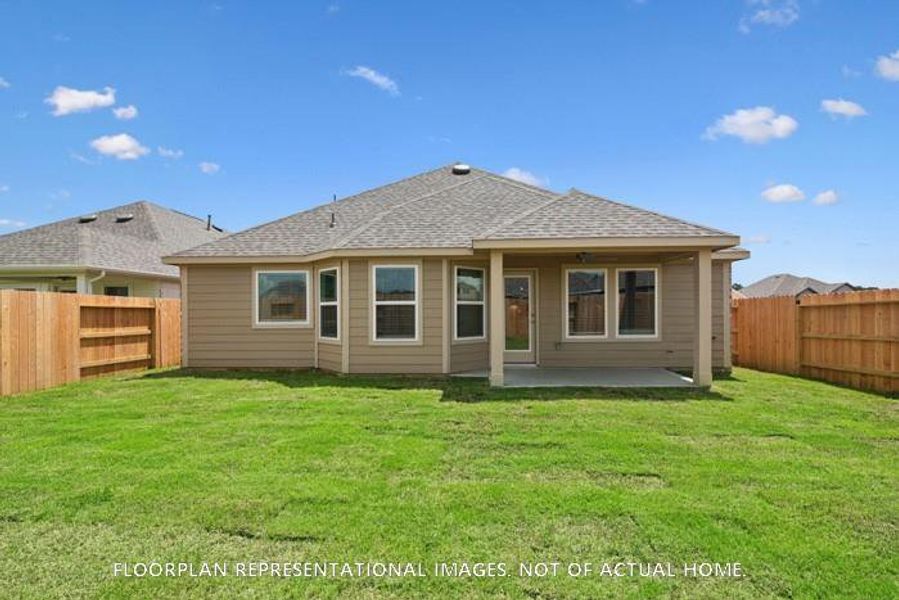 Exterior details and patio area of a home in Moran Ranch, Willis (Image 3). Exterior details and patio area of a home in Moran Ranch, Willis (Image 3).