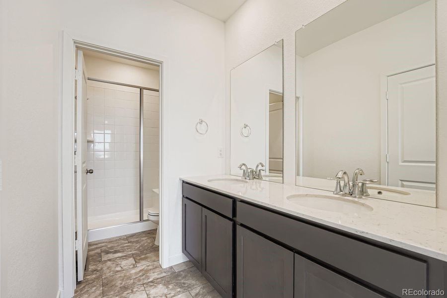 Furnished interior view inside a new home in , Centennial (Image 4).