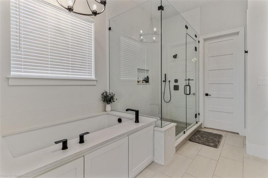 Furnished interior view inside a new home in , Heath (Image 15).