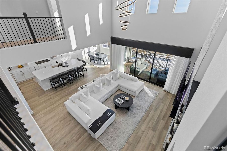 Furnished interior view inside a new home in Trails at Smoky Hill, Parker (Image 34).