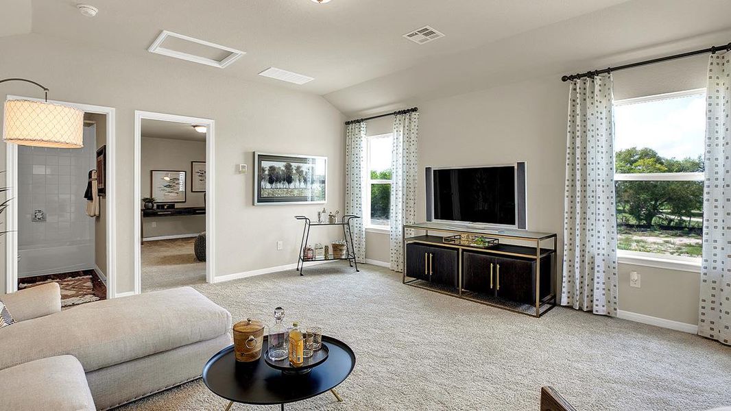 Furnished interior view inside a new home in Southgrove, Kyle (Image 30).