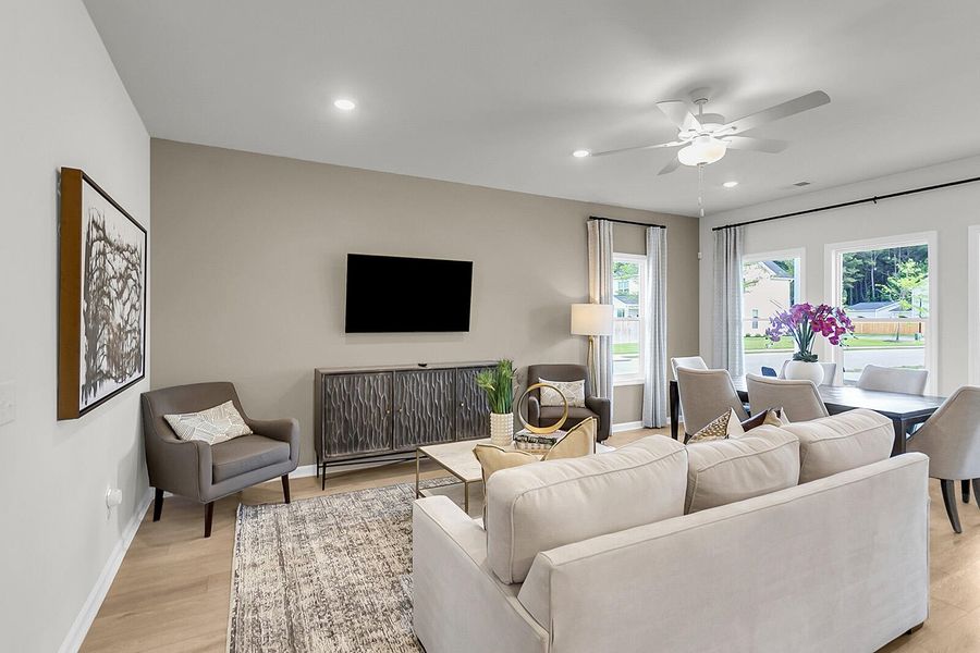 Furnished interior view inside a new home in , Summerville (Image 7).