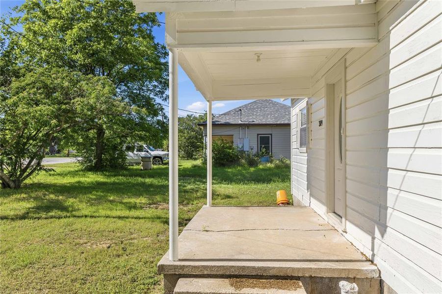covered front porch
