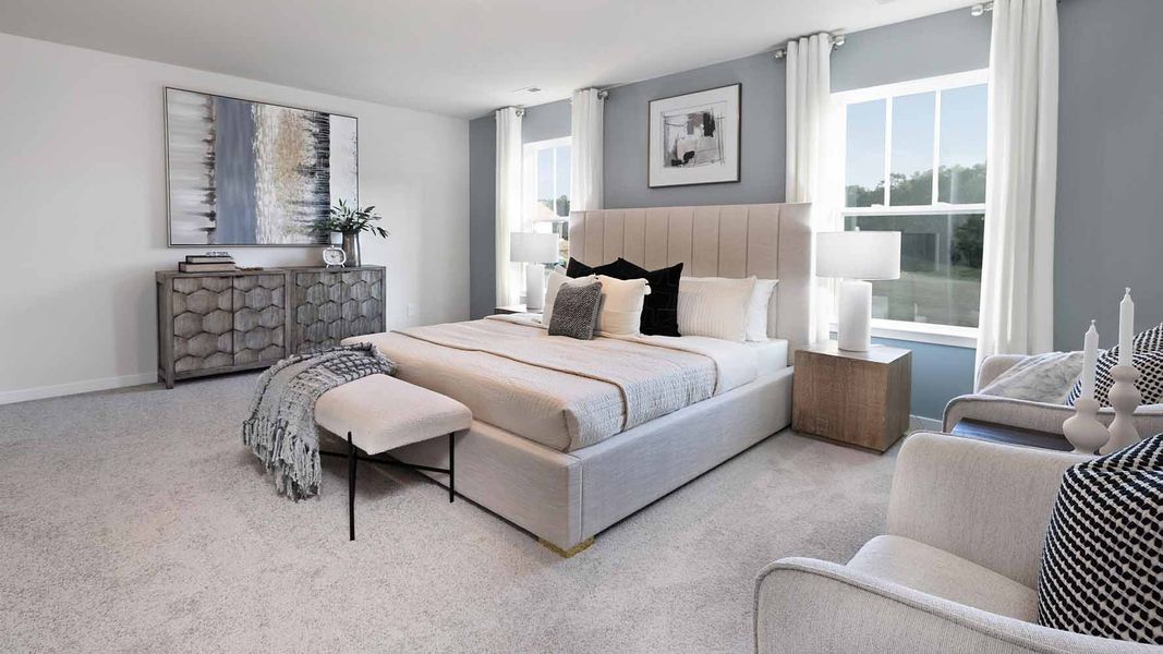 Furnished interior view inside a new home in Brinkley Ridge, Kings Mountain (Image 14).