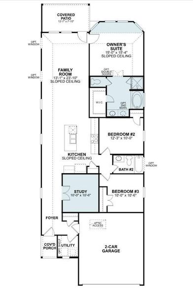 2D floor plan layout of this home in Sorella, Tomball, TX (Image 4). 2D floor plan layout of this home in Sorella, Tomball, TX (Image 4).