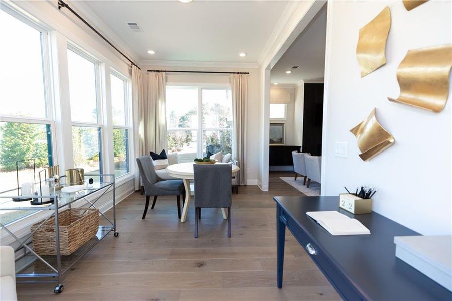 Furnished interior view inside a new home in Aberdeen, Hoschton (Image 12).