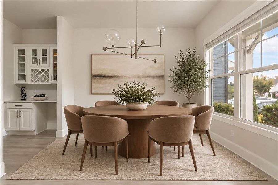 Furnished interior view inside a new home in West Highlands, Atlanta (Image 13). Furnished interior view inside a new home in West Highlands, Atlanta (Image 13).