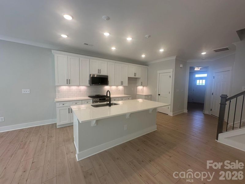 Furnished interior view inside a new home in Blythe Mill Townhomes, Waxhaw (Image 4).