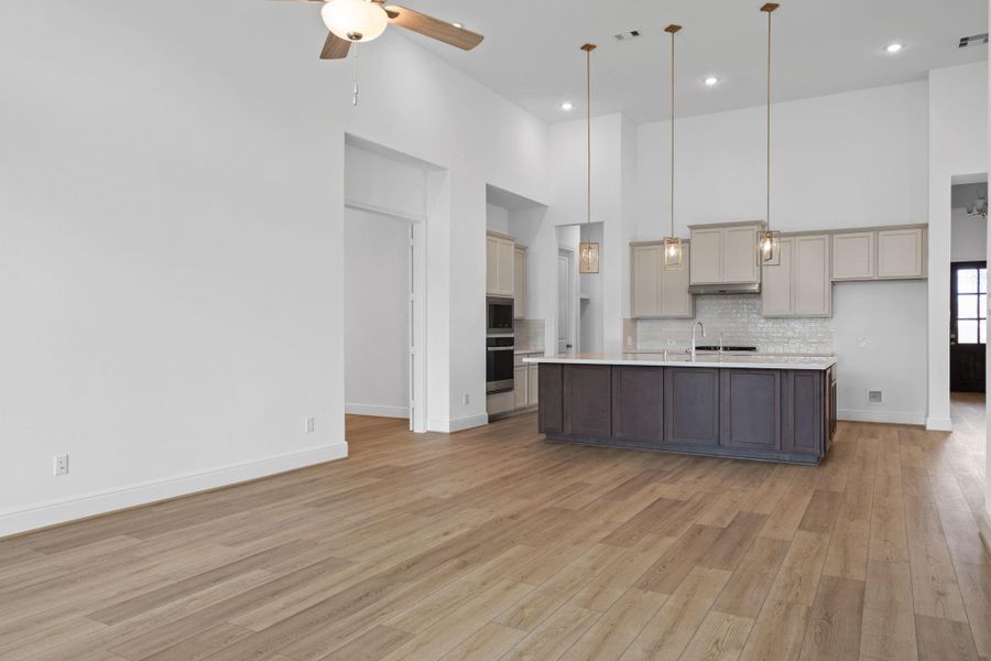 Furnished interior view inside a new home in Coastal Point, League City (Image 5).