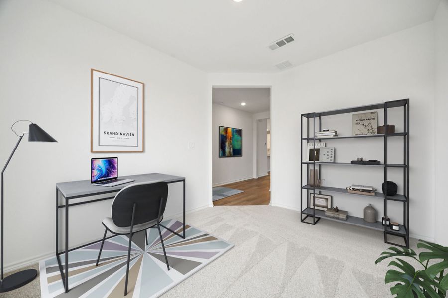 Furnished interior view inside a new home in Montgomery Bend, Montgomery (Image 13).