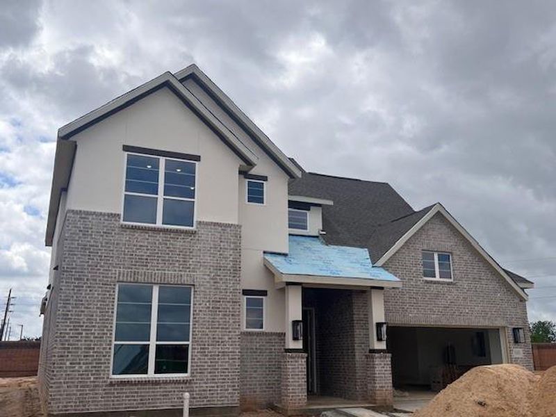 In-progress construction of a new home in Elyson 60's, Katy, TX (Image 10).