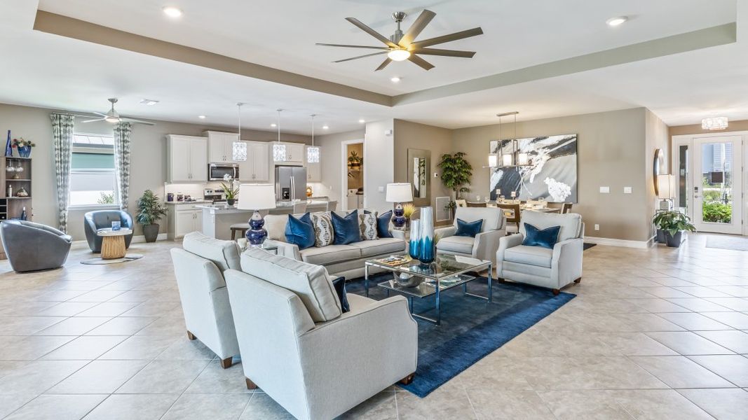 Furnished interior view inside a new home in Cape Coral Spot - Tradition, Cape Coral (Image 6).