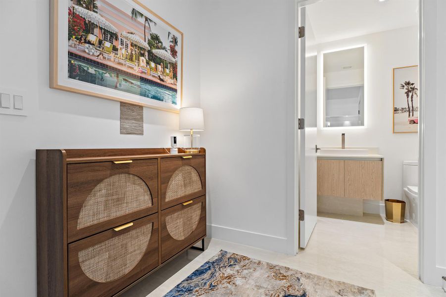 Furnished interior view inside a new home in , West Palm Beach (Image 16). Furnished interior view inside a new home in , West Palm Beach (Image 16).