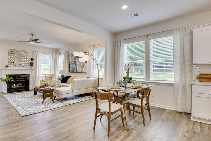 Furnished interior view inside a new home in Heritage Bay, Sumter (Image 12). Furnished interior view inside a new home in Heritage Bay, Sumter (Image 12).