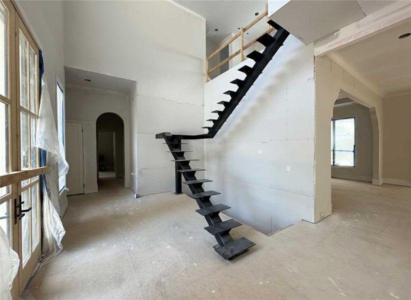 In-progress construction of a new home in , Alpharetta, GA (Image 4).